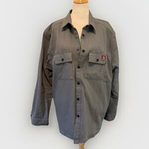 Wolverine Outerwear‎ Canvas Jacket Mens Gray XXL Cotton Steelhead Overshirt